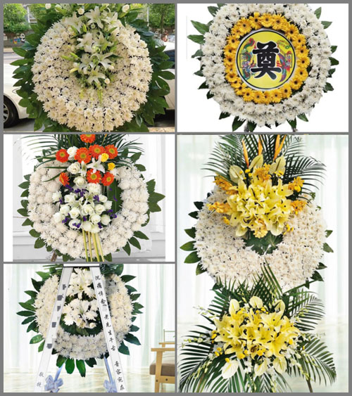 四川成都都江堰市向峨乡石花村花圈速递